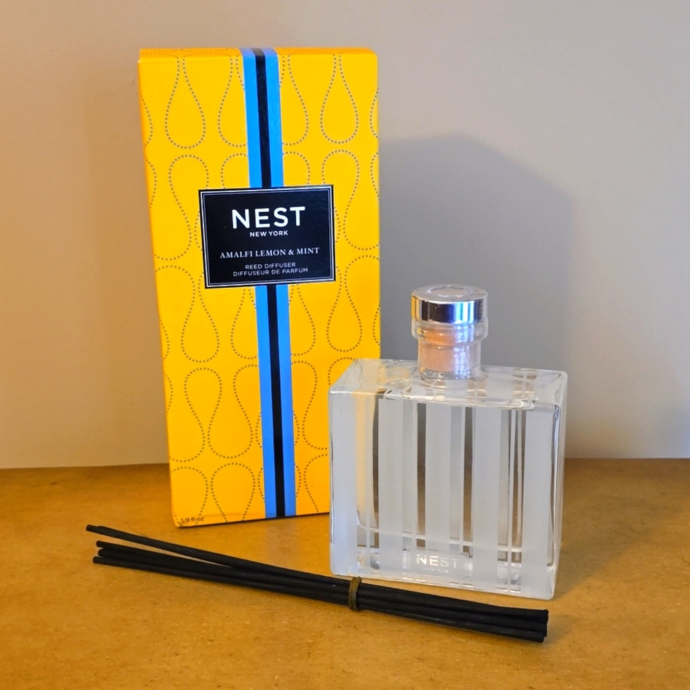 Nest Amalfi Lemon & Mint Reed Diffuser NIB